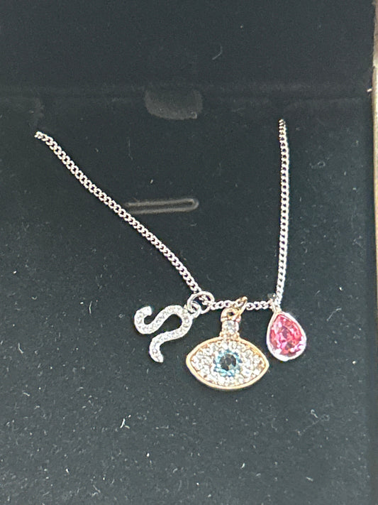 Necklace Eye of Evil (pink).