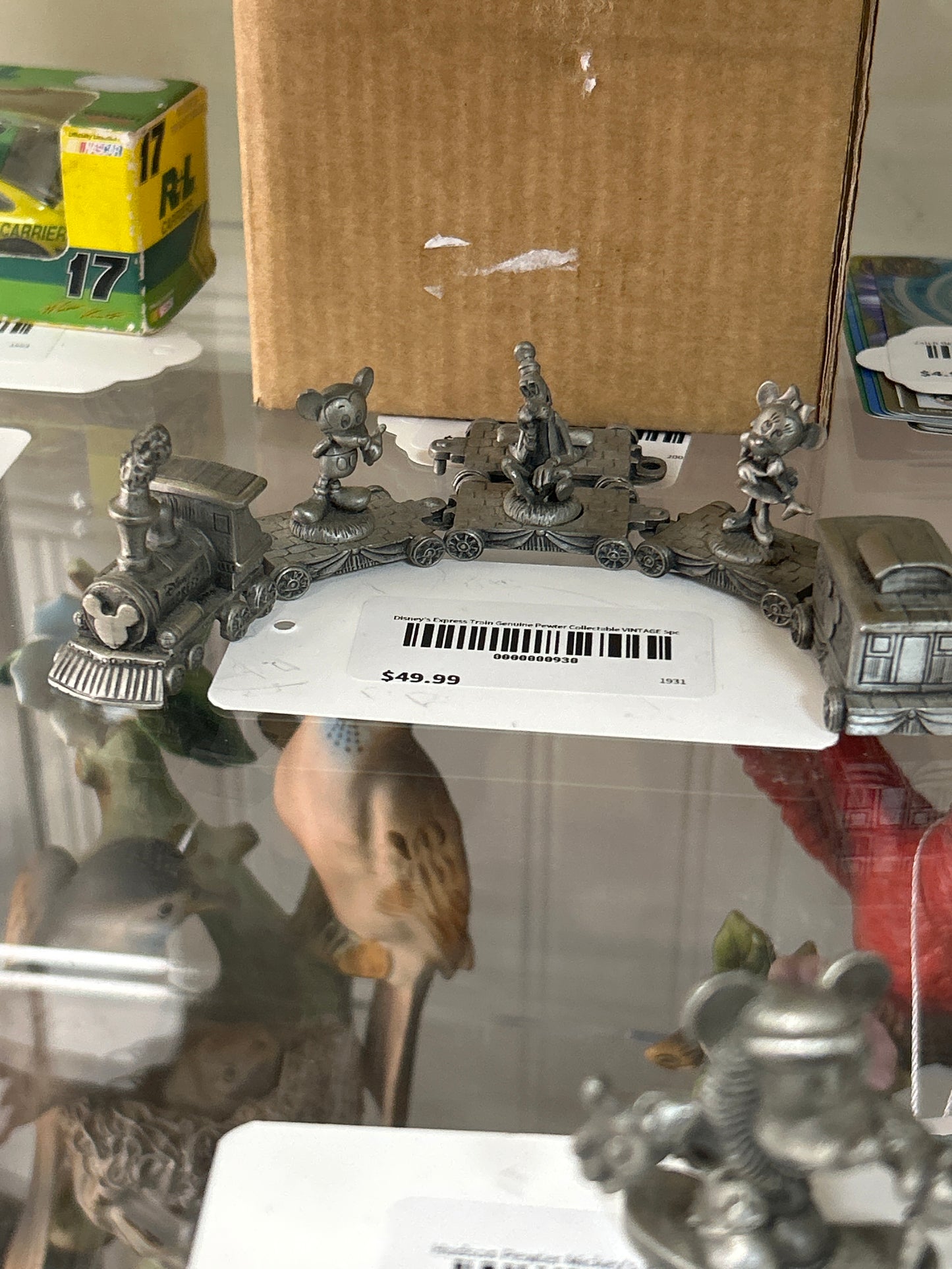 Disney’s Express Train Genuine Pewter Collectable VINTAGE 5pc