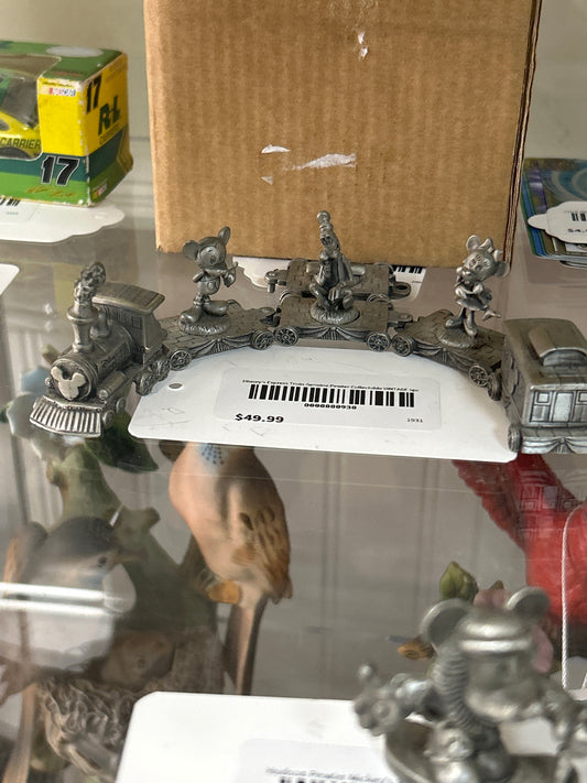 Disney’s Express Train Genuine Pewter Collectable VINTAGE 5pc