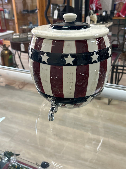Beverage Dispenser (red white and blue)