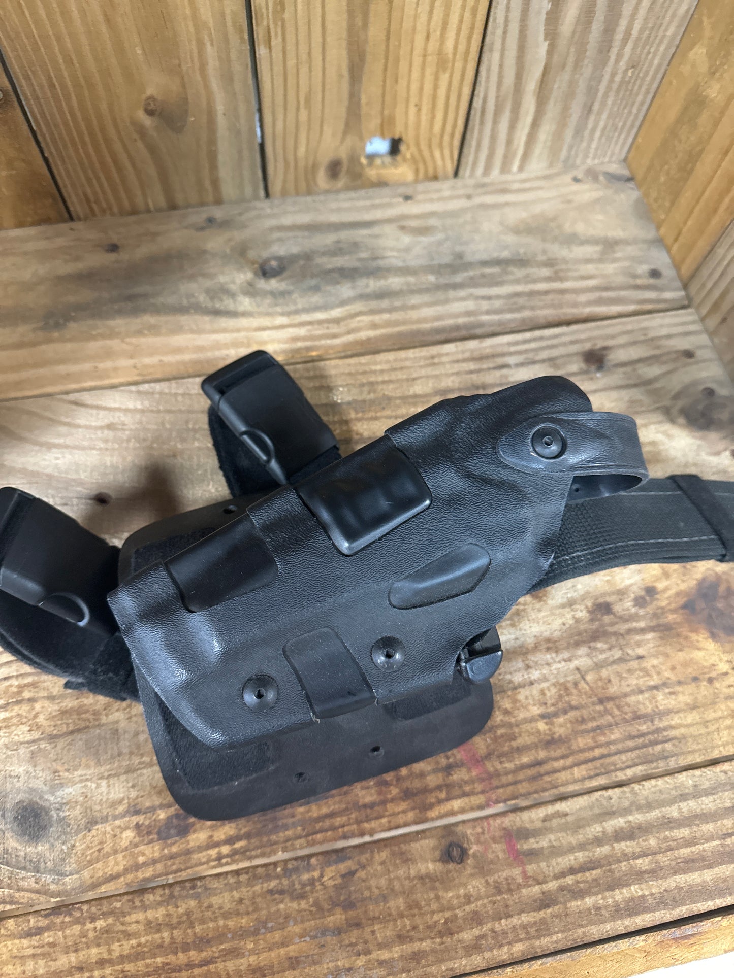Safariland SLS MILITARY TACTICAL HOLSTER FOR GUN MOUNTED LIGHT W/ QUICK RELEASE LEG STRAP for Beretta 92