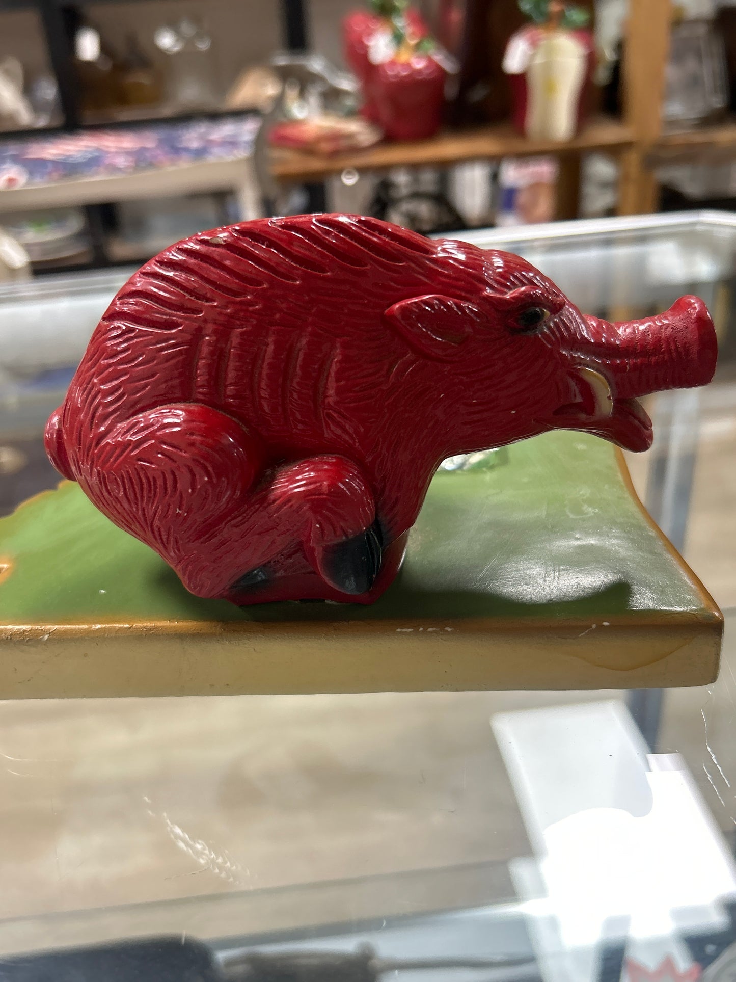 RARE Vintage Arkansas Razorback Ashtray