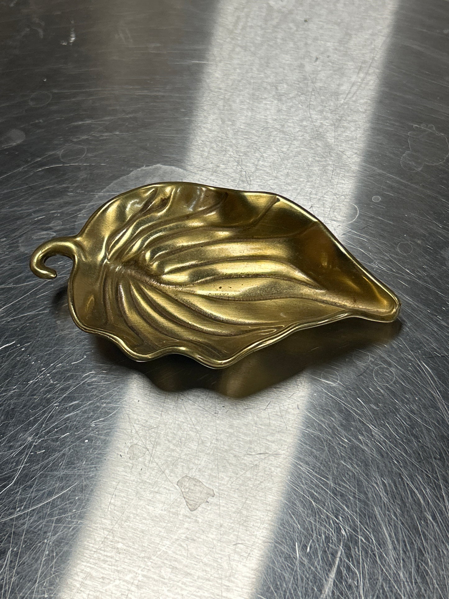 Brass Leave Trinket Dish