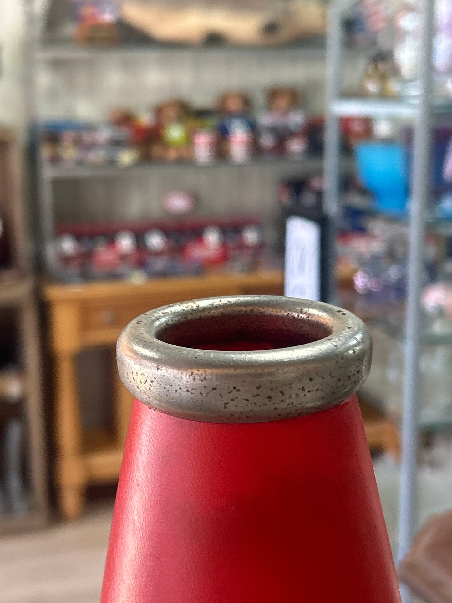 Vintage 29” Megaphone with Miranda on it. If you see her, we found it.
