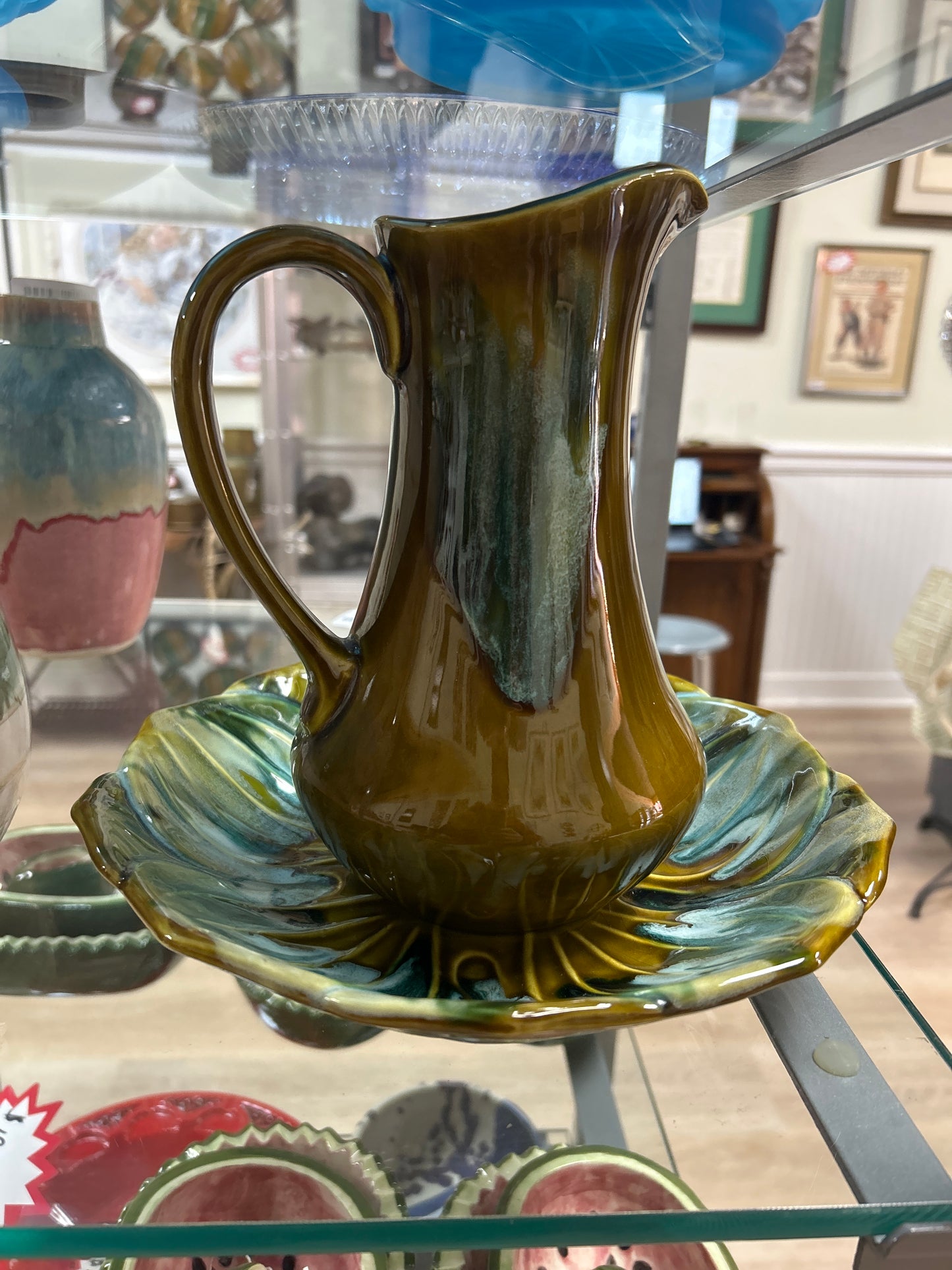 Pitcher with Plate