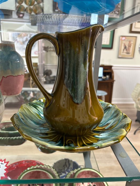 Pitcher with Plate