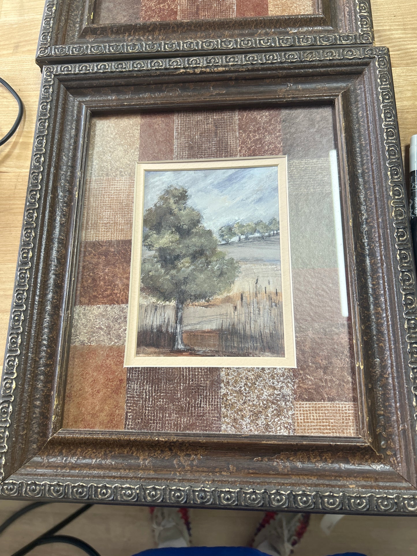 Small framed tree print