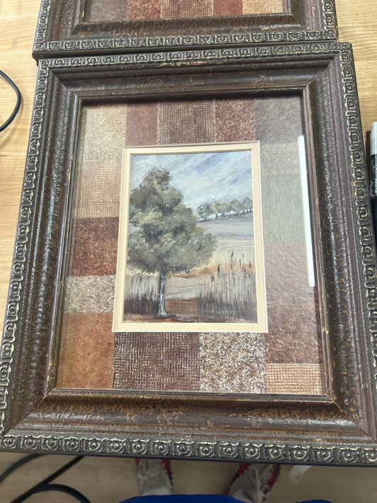 Small framed tree print