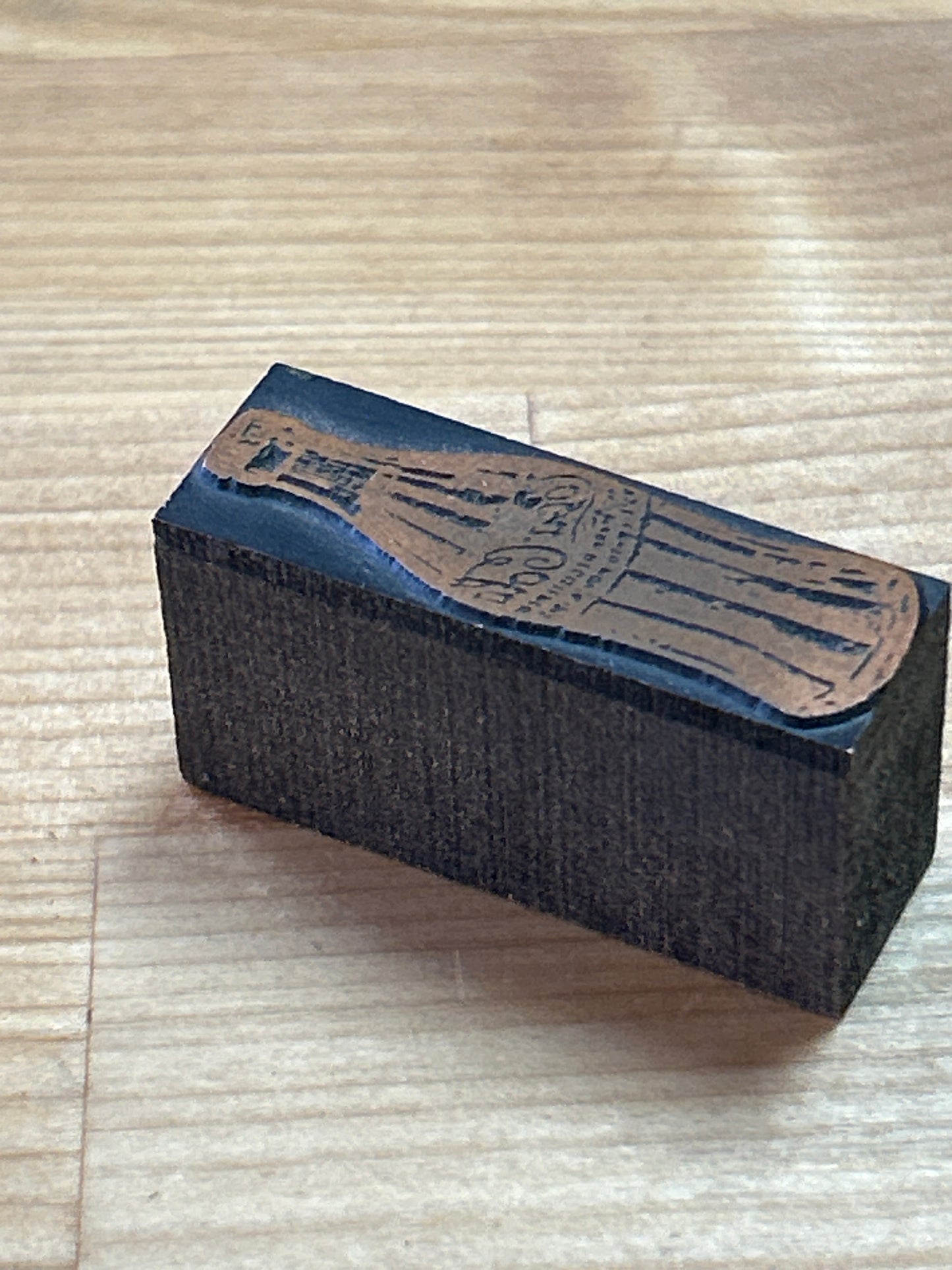 Printing press block Coca-Cola Coke