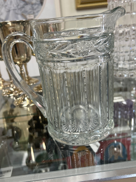 EAPG pressed glass pitcher