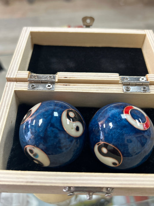 Chinese Heath Baoding Balls Stress Relief Exercise Relaxation Therapy