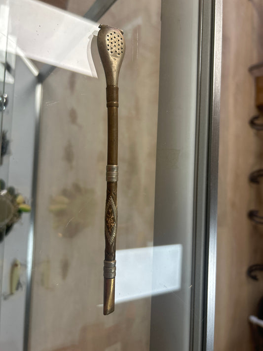 Vintage Tea Straw Strainer (ornate)