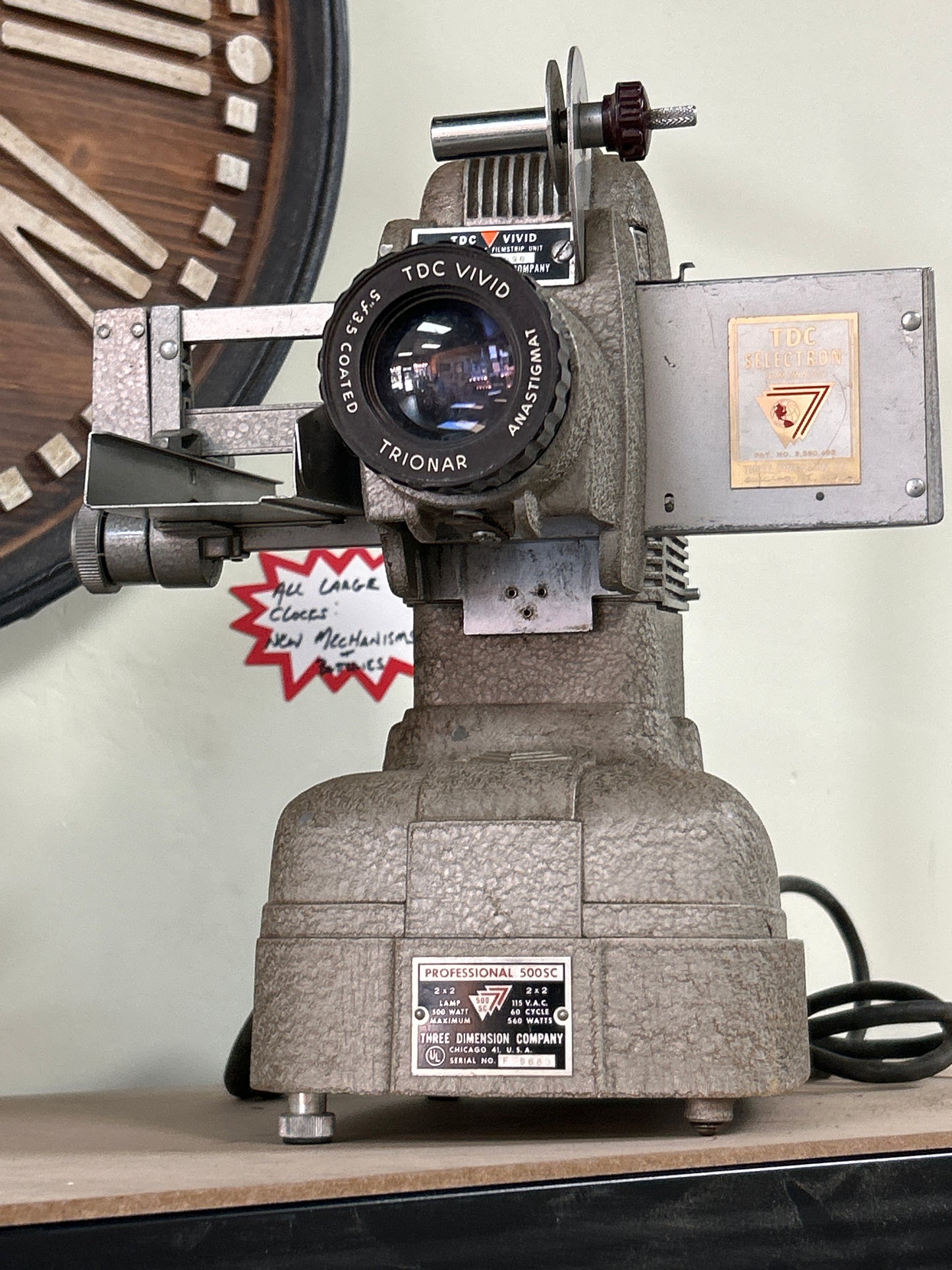 TDC Vivid Professional 500sc (also known as a Bell & Howell side projector)
