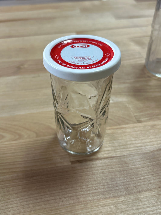 Kraft 50th Anniversary Starburst Glass Ball Jelly Jar