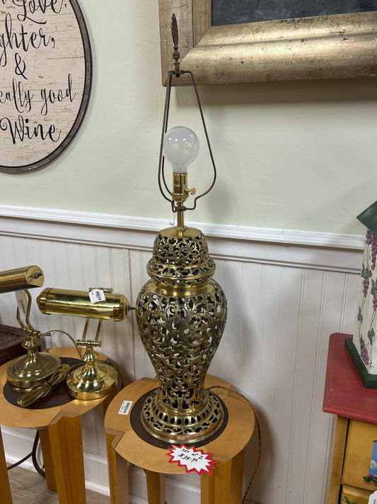 Vintage Brass Lamp