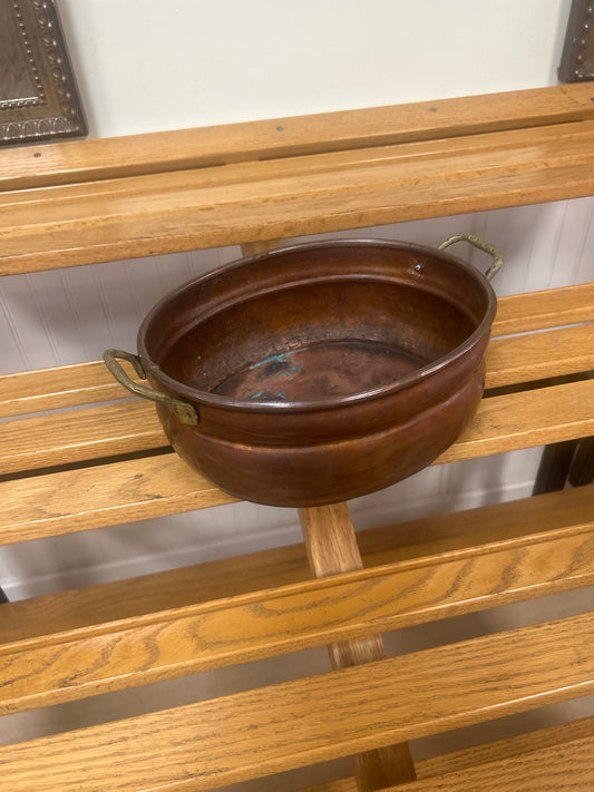 Antique Copper Bowl (repaired on handle)