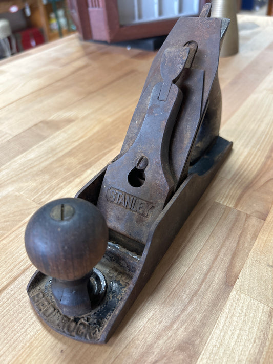 AntiqueStanley Bed Rock Plane #604 Rare (needs front knob replaced)
