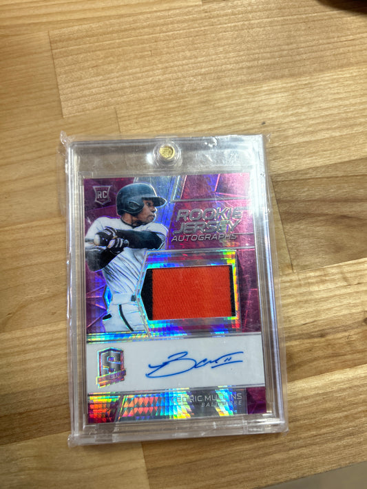 2019 Panini Spectra Patch #143 Cedric Mullins 30/49