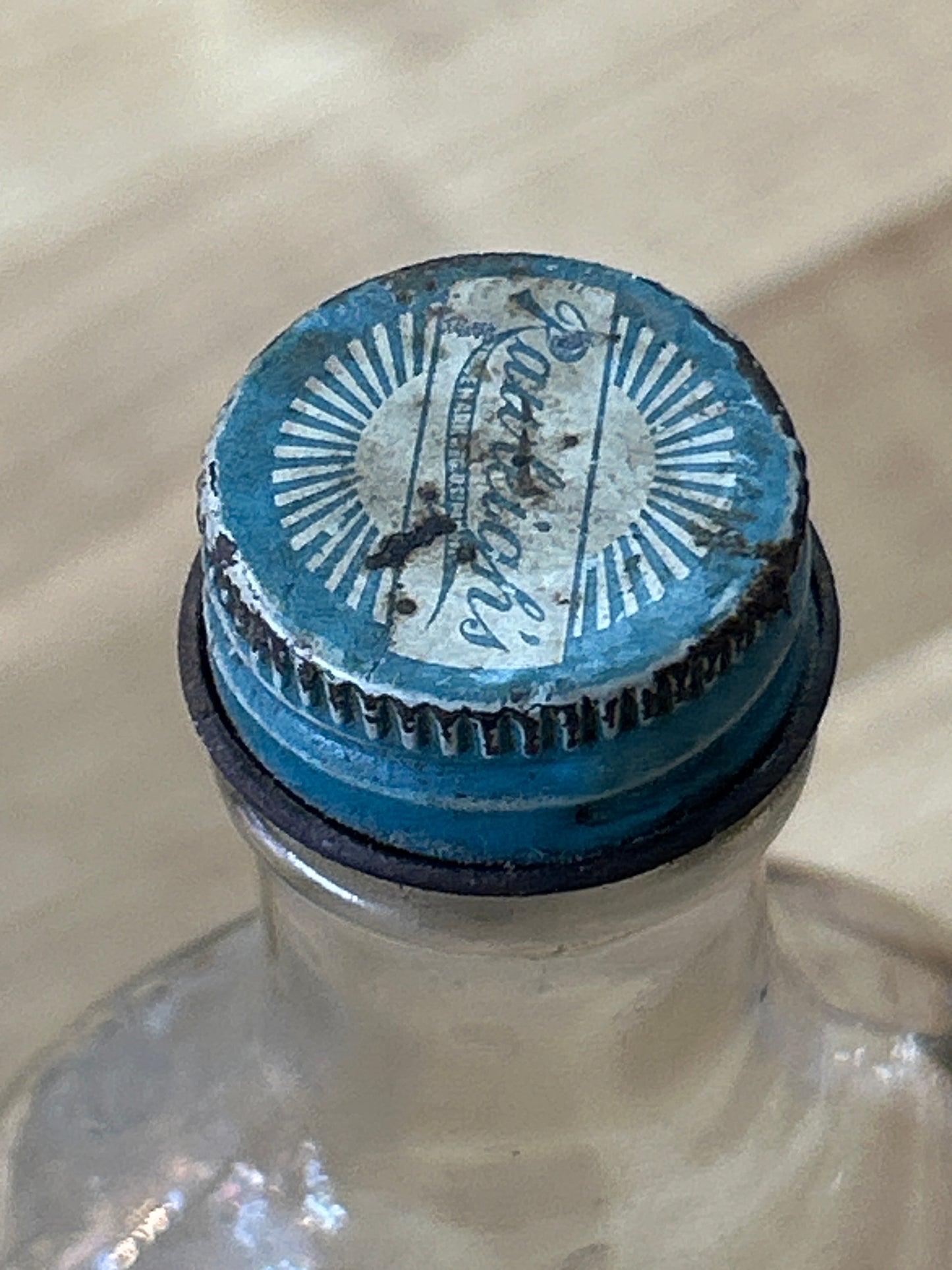Vintage Rawleigh’s Empty Bottle w/ lid