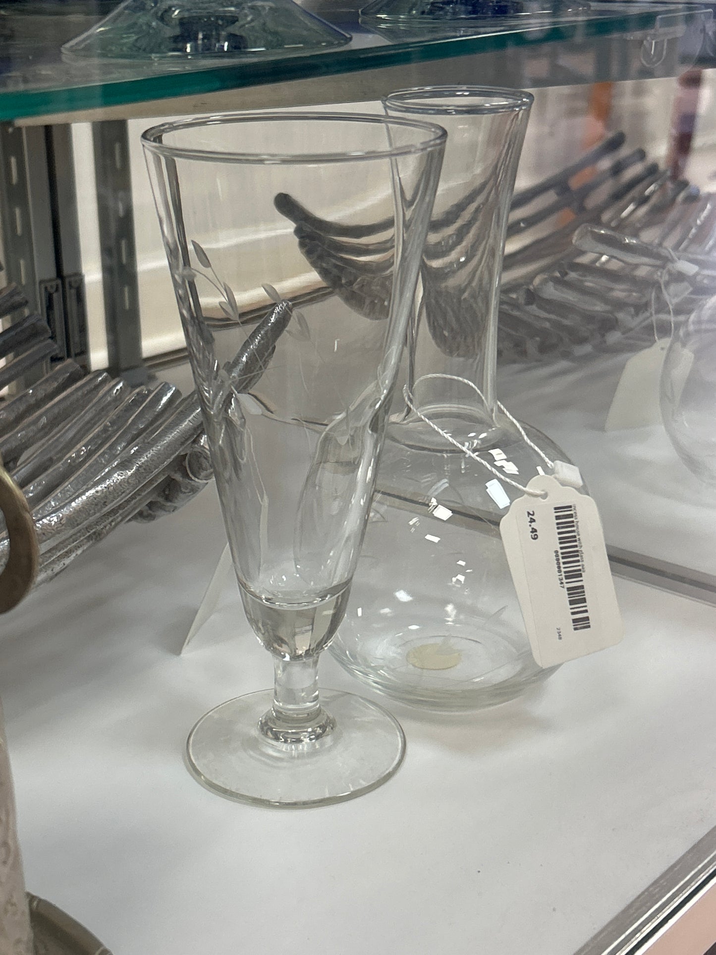 Princess house small pitcher w/ single glass