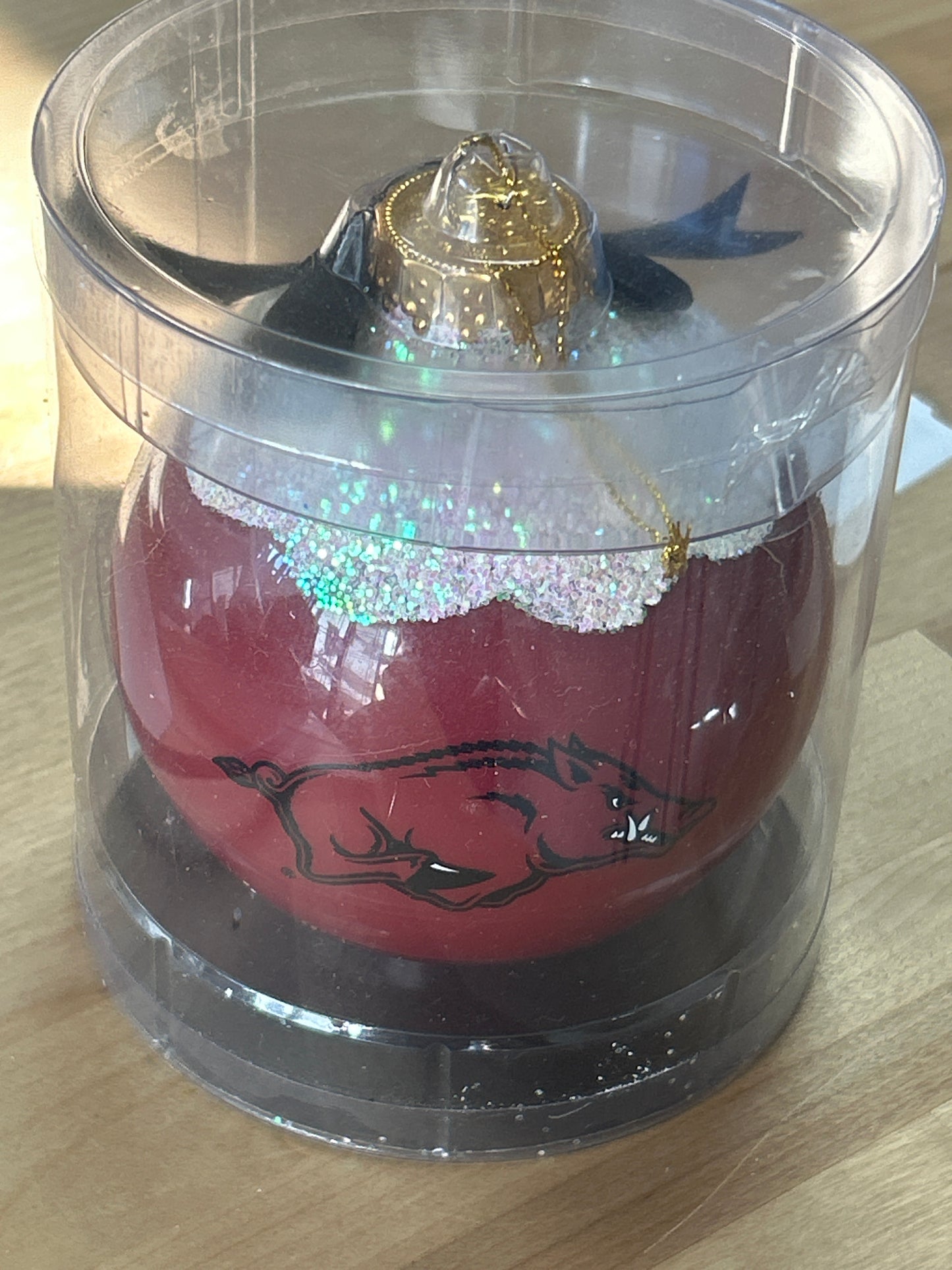 The Memory Company -Arkansas Razorbacks Christmas Tree Ornament