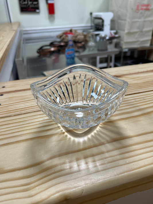 Glass bowl single nice rim shape