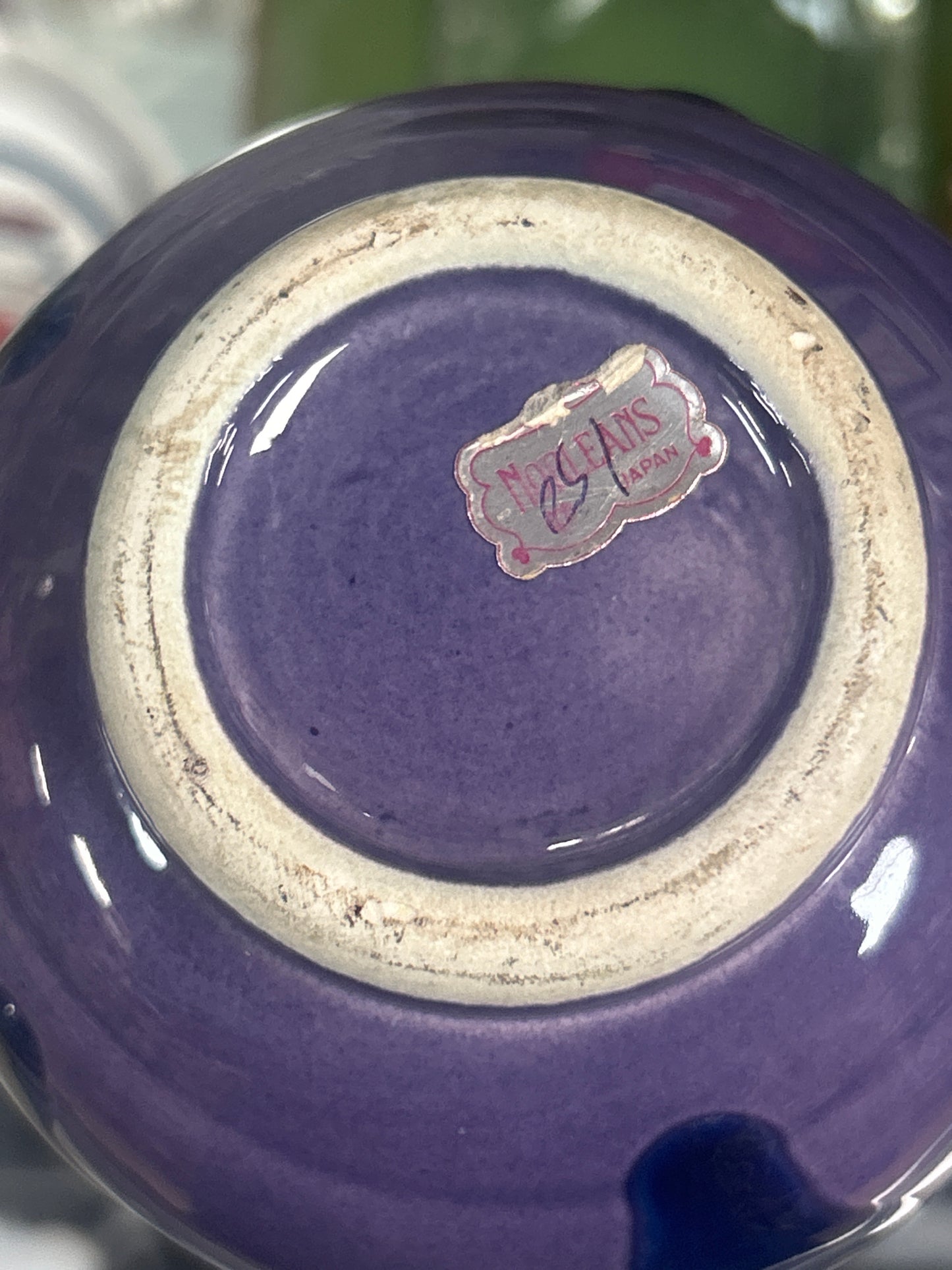 Vintage Norleans Japan Bud Vase Beautiful Glaze 5” Tall