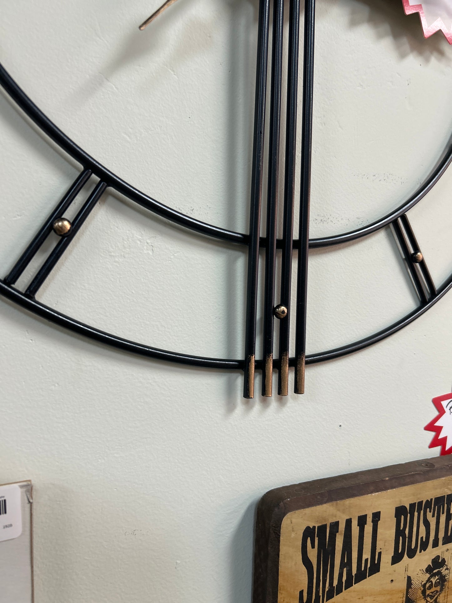 Metal wall clock 23"