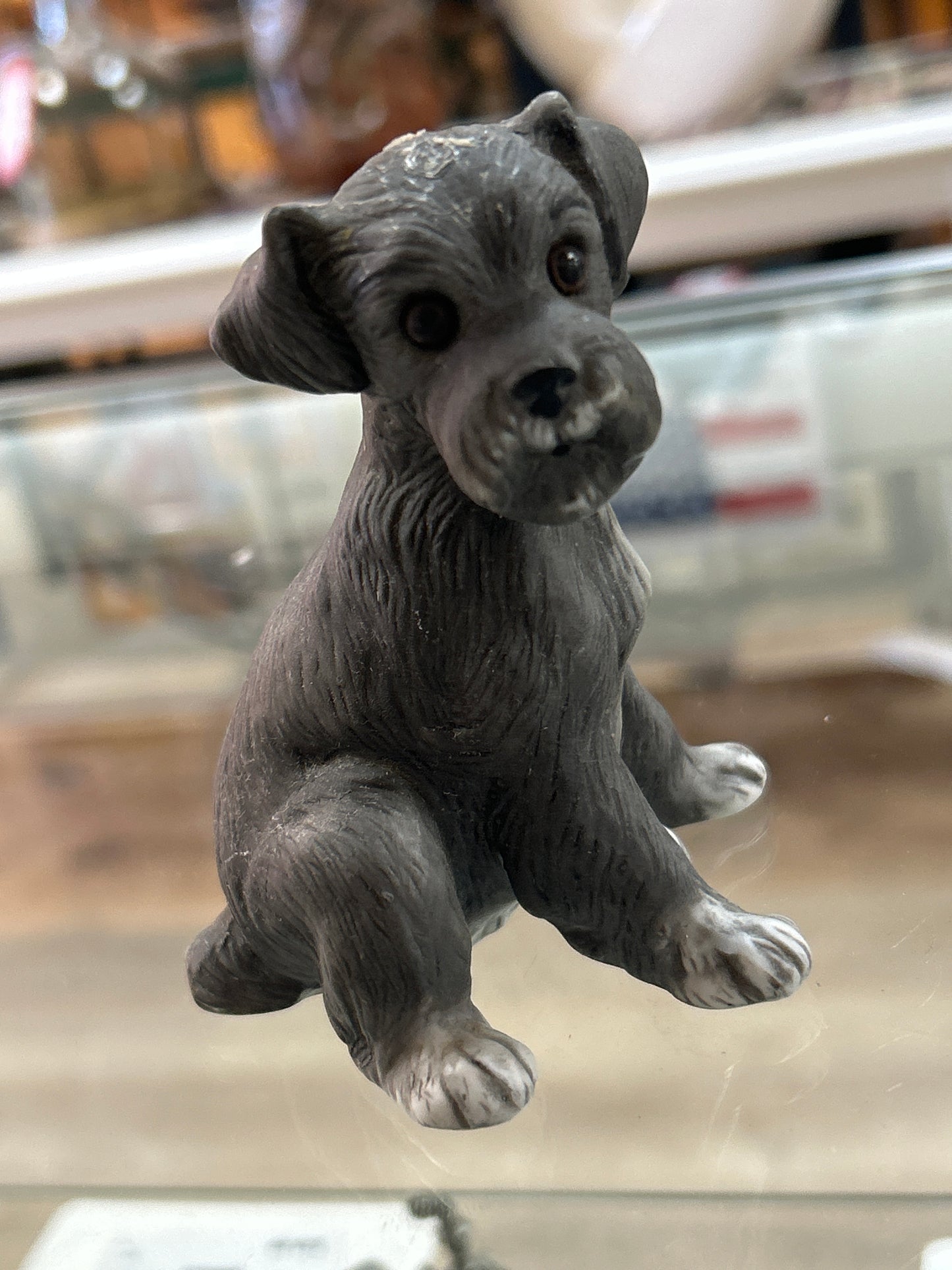 Schnauzer Figurine GZI Lefton 3 3/4” tall