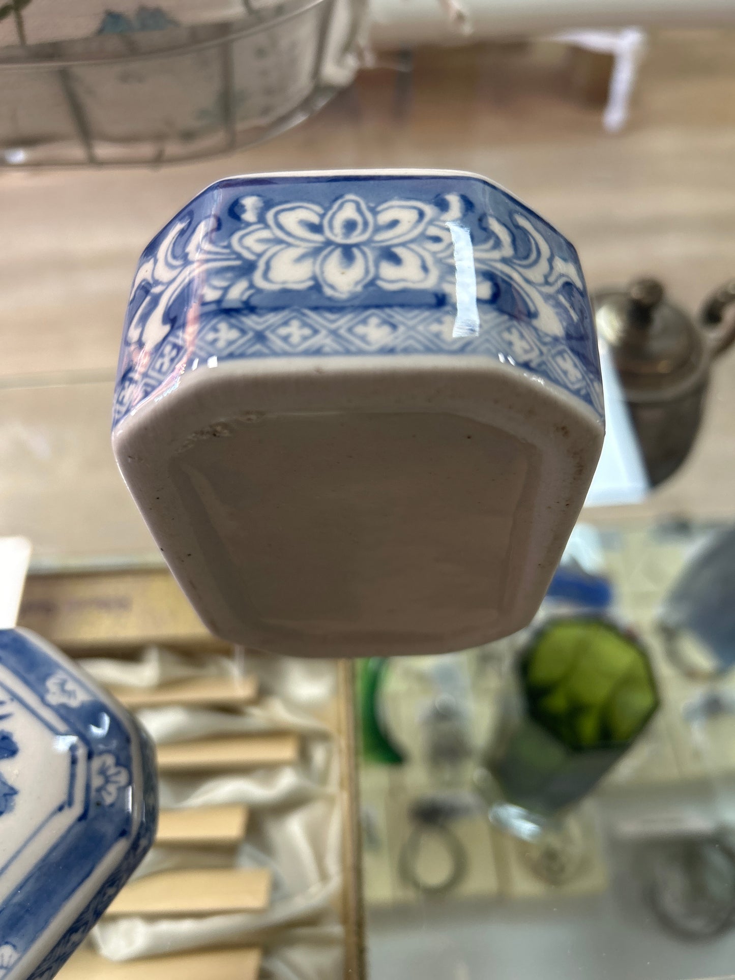 Blue trinket box