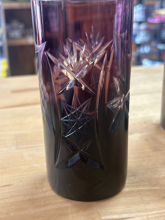 Beautiful Cut Glass (unknown) 5.5” tall