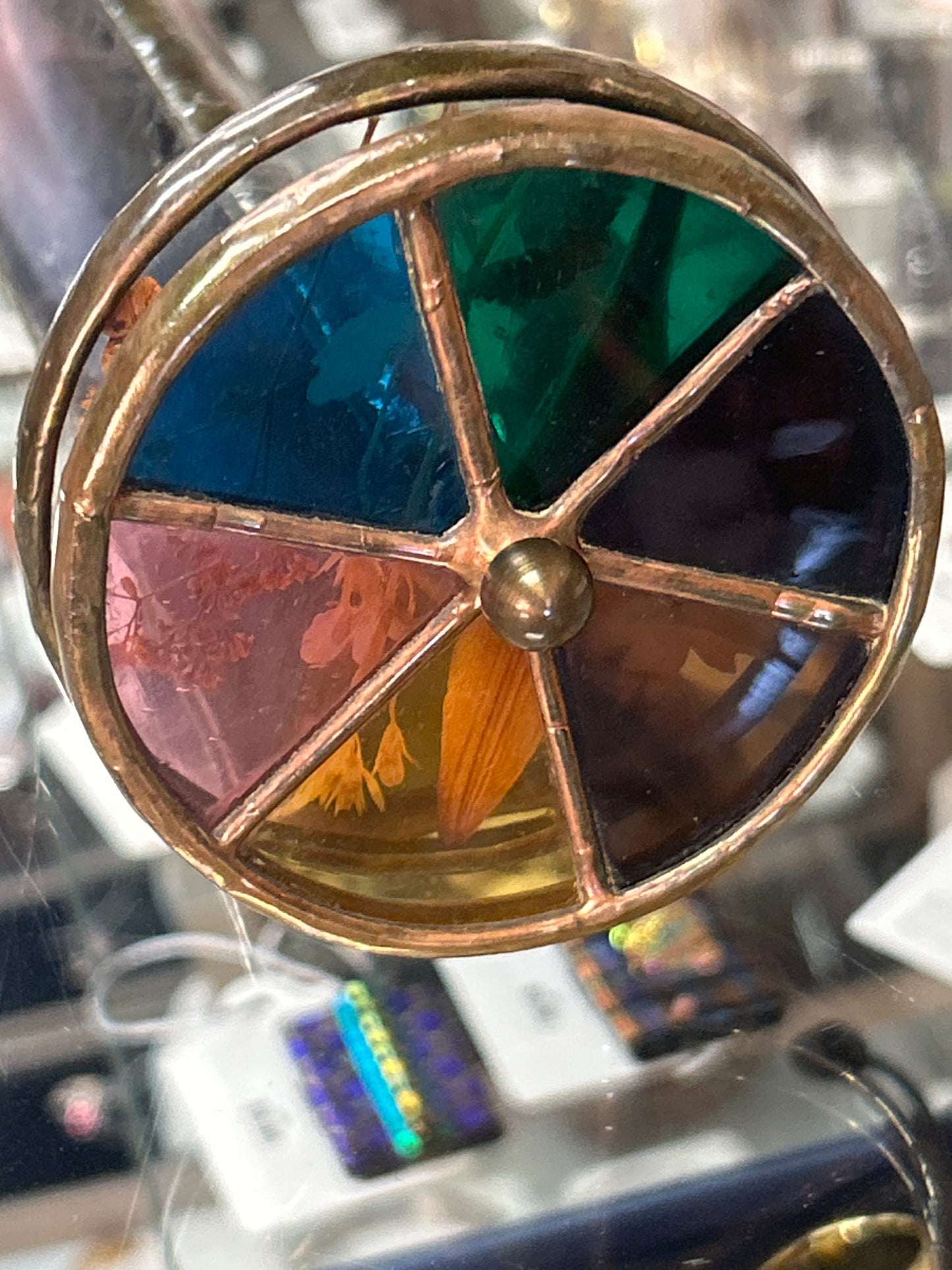 Vintage Two Wheel Kaleidoscope (Judy Wisdom 1983) NICE