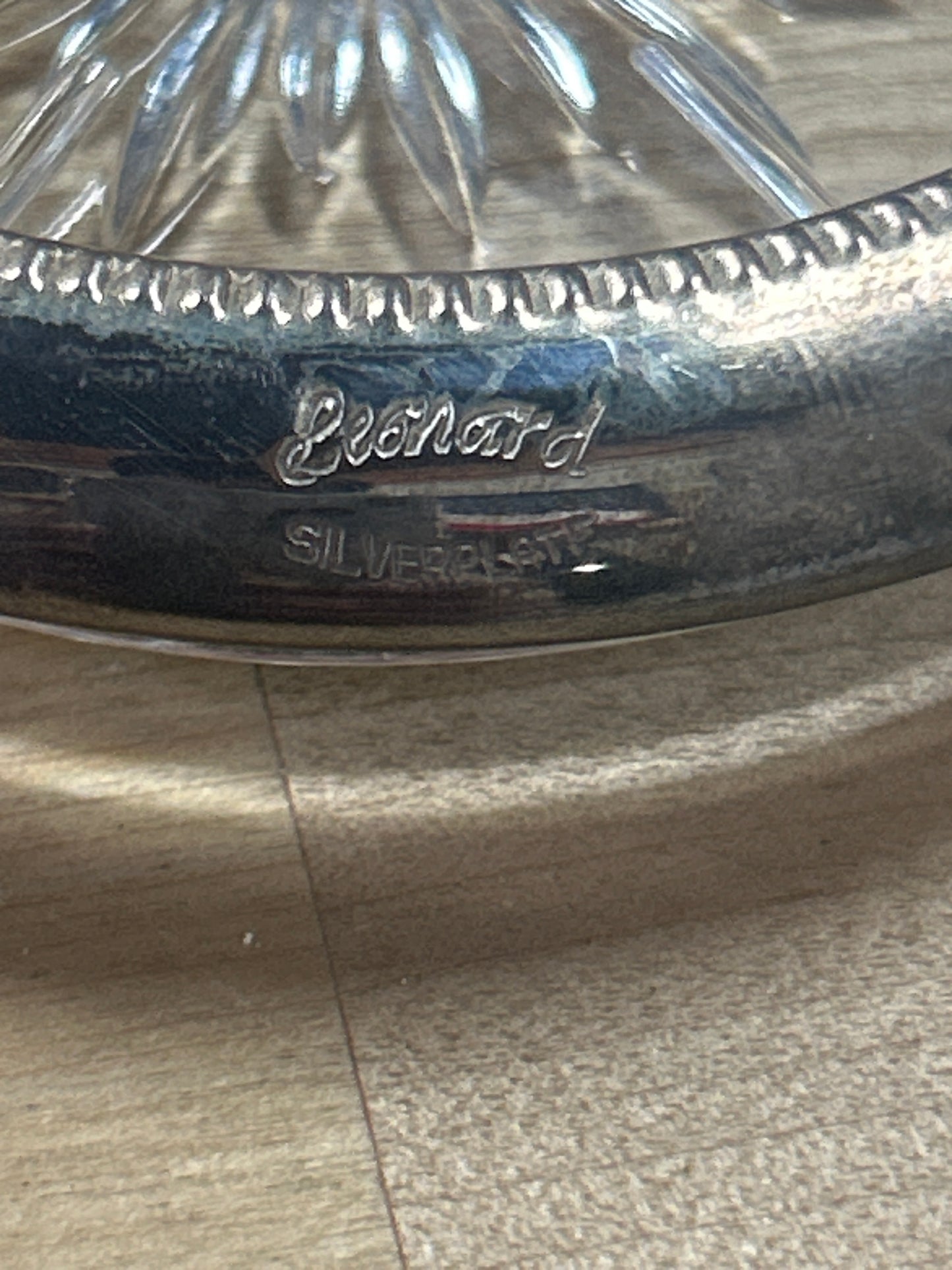 Vintage Leonard Coaster Silver, Silverplate, Set of 4, Italy (need polishing)