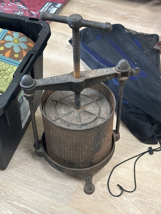 Antique Cast Iron Fruit Press