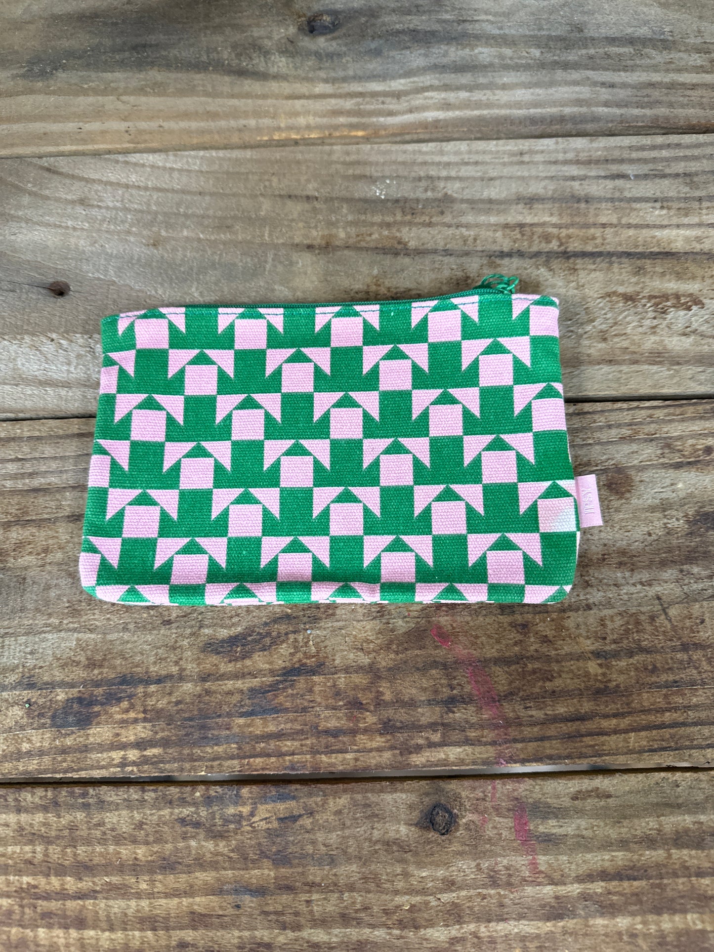 Ipsy Makeup Bag Only Pink and Green Shapes