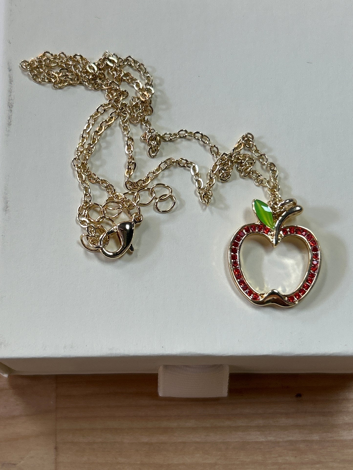 Teacher Apple Necklace