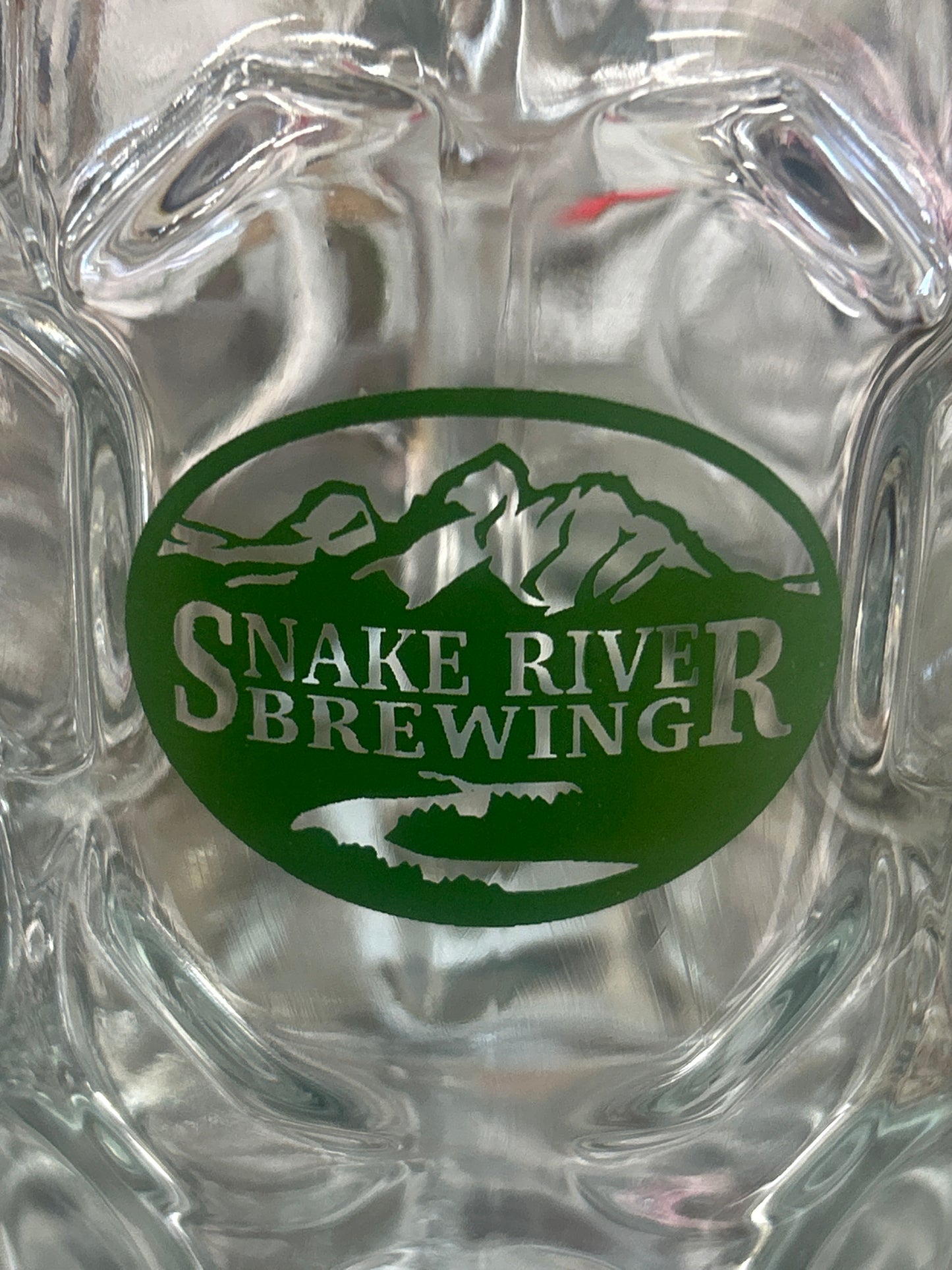 Snake River Brewing  Jackson Hole Wyoming  WY Beer Mug Glass 8”