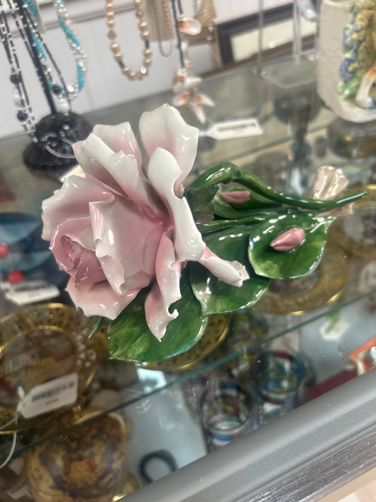 CAPODIMONTE PINK ROSE ITALY