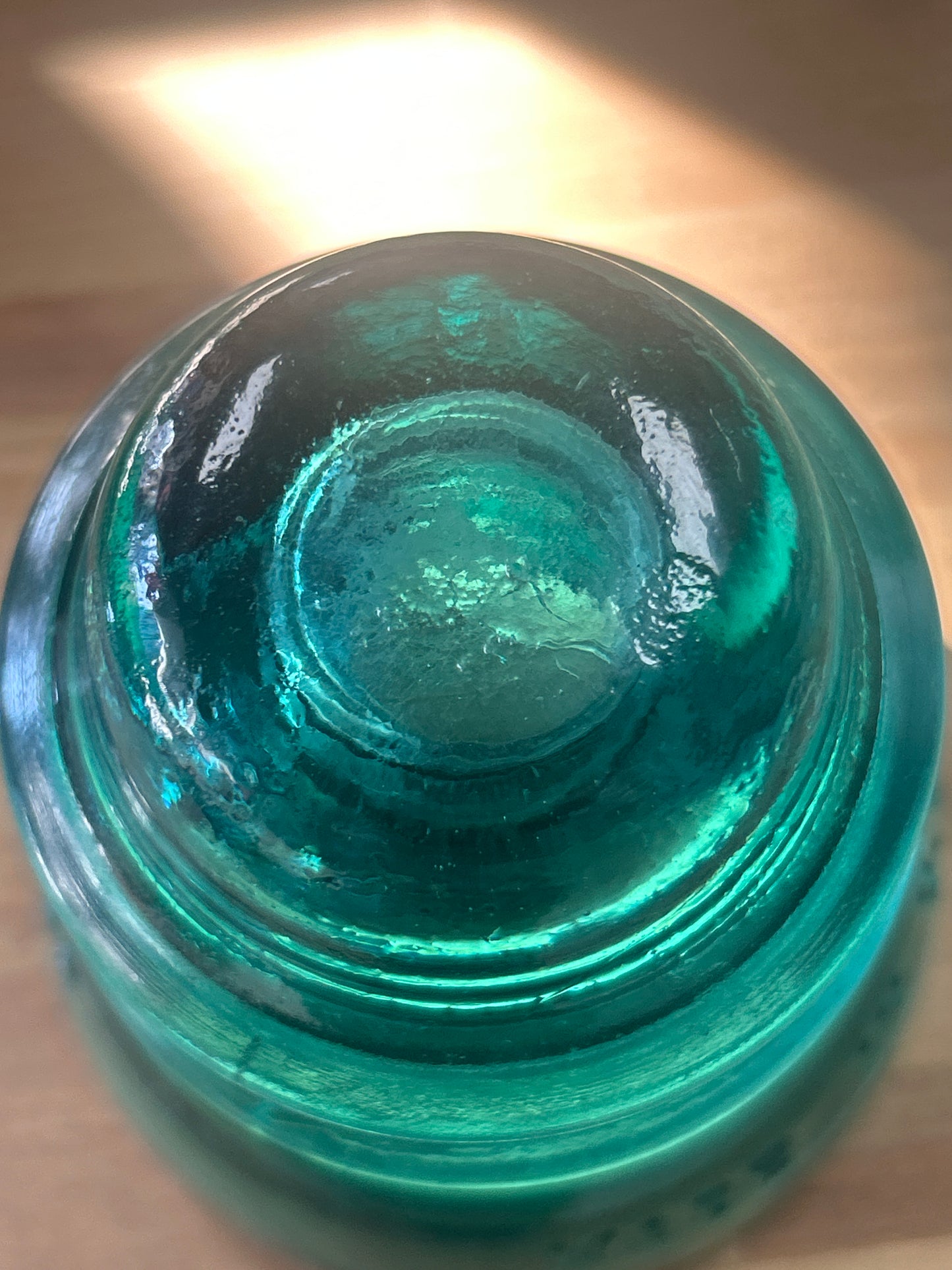 Vintage Glass Insulator blue HEMINGREY NO 42