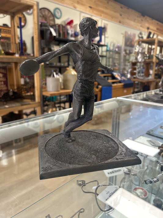 Vintage Marcel Jovine 1983 Barrett Colea 84 L.A. Olympic Discus Thrower statue