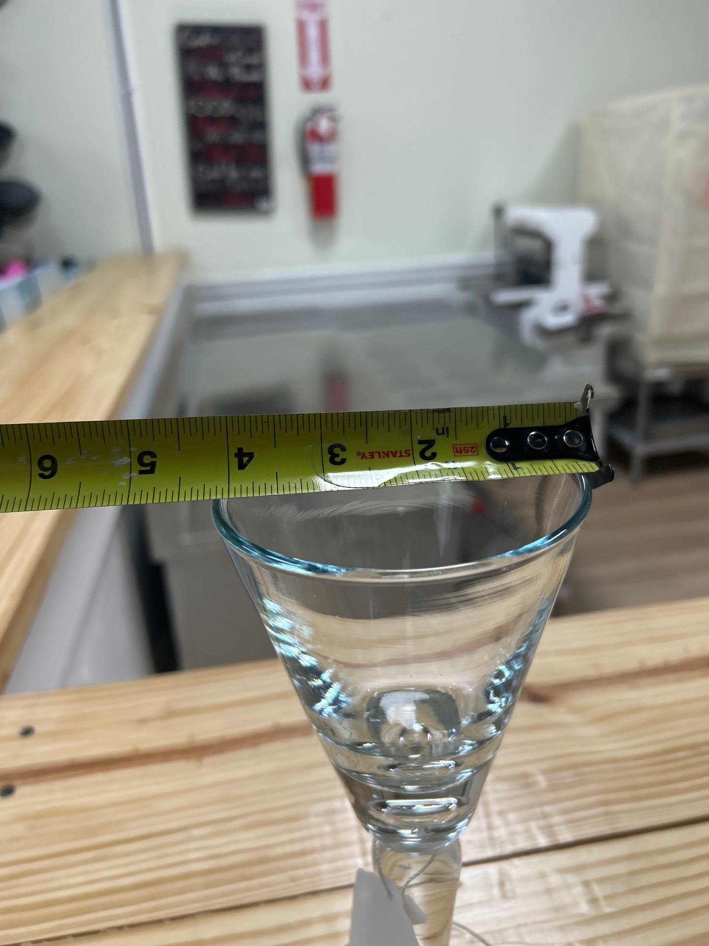 Vintage thick wine glass