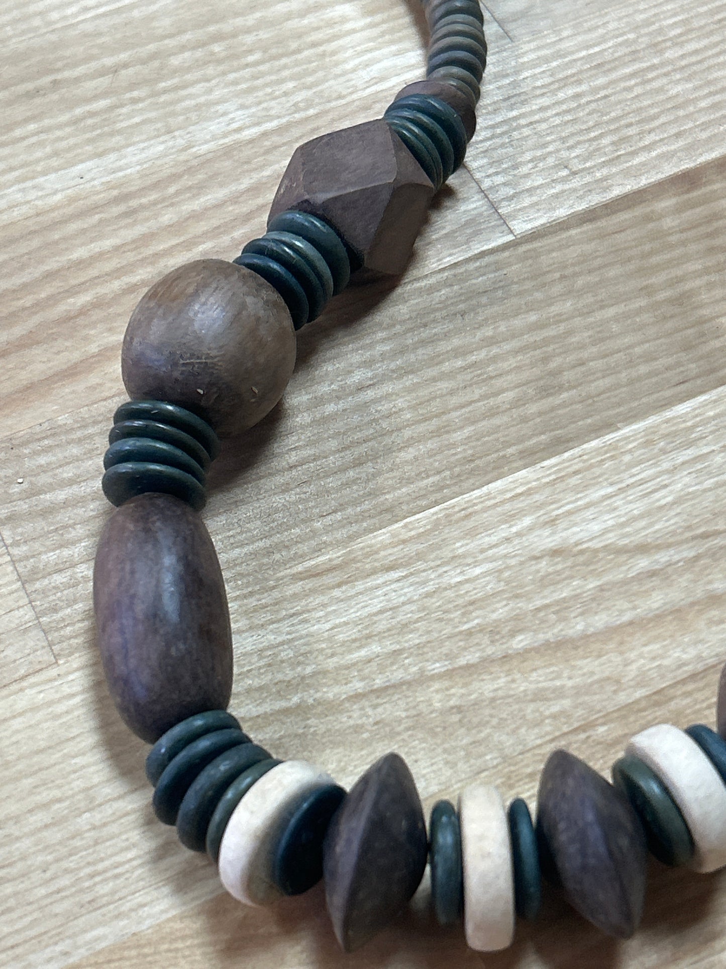 Vintage Wood Necklace