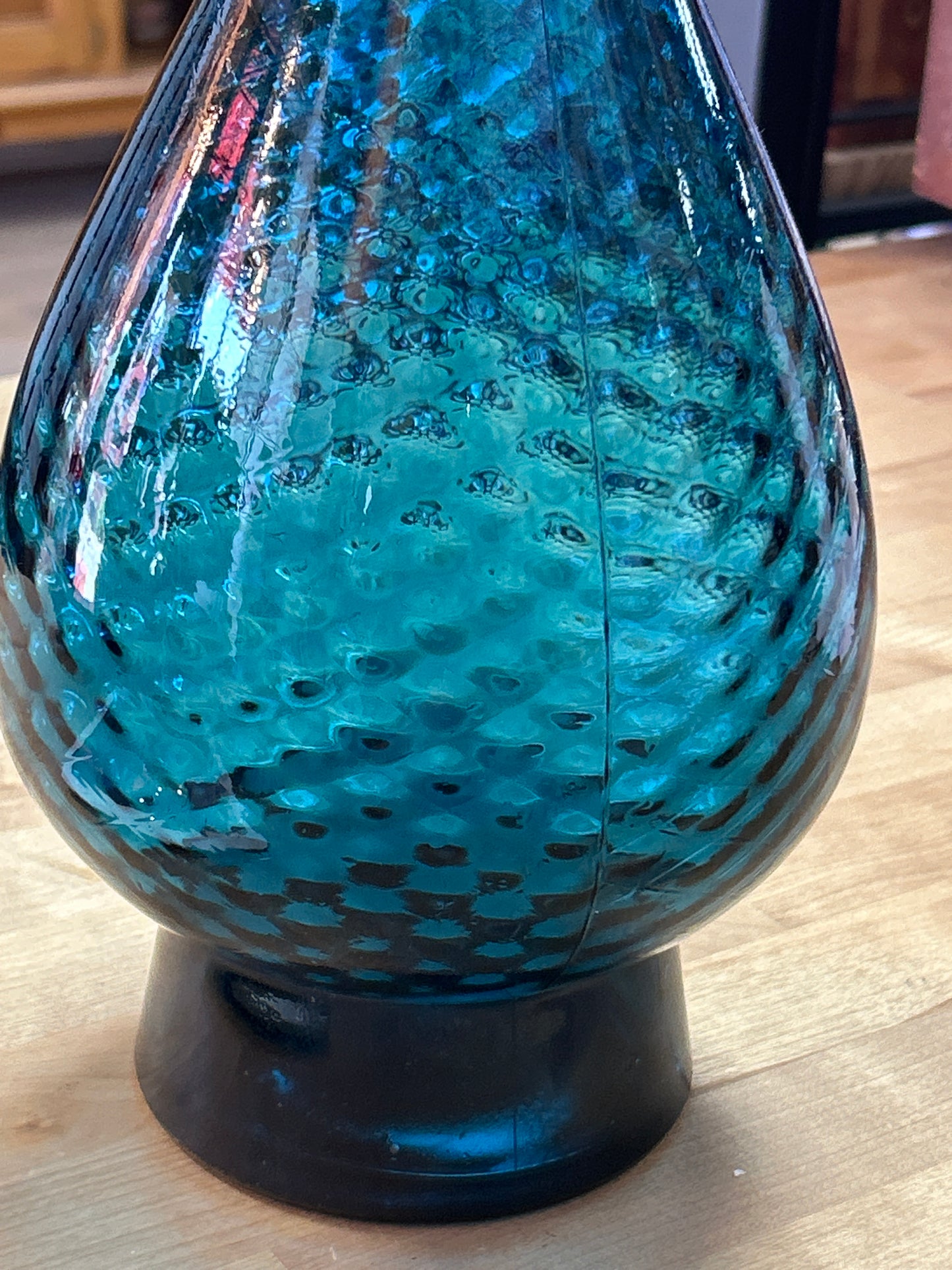 Blue Glass Italian Made Vase
