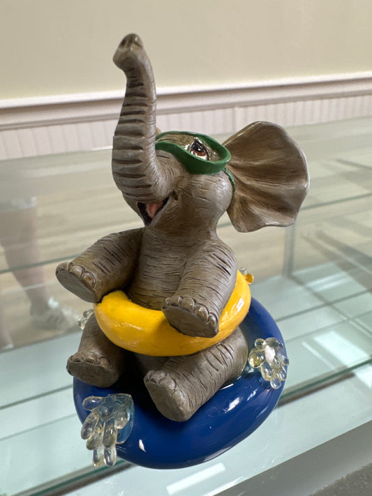 1996 The Hamilton Collection Waterful Way and Elephant Days “Water Bathing Beauty”