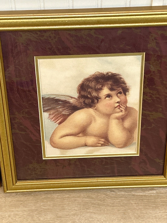 Framed and matted angel art #2