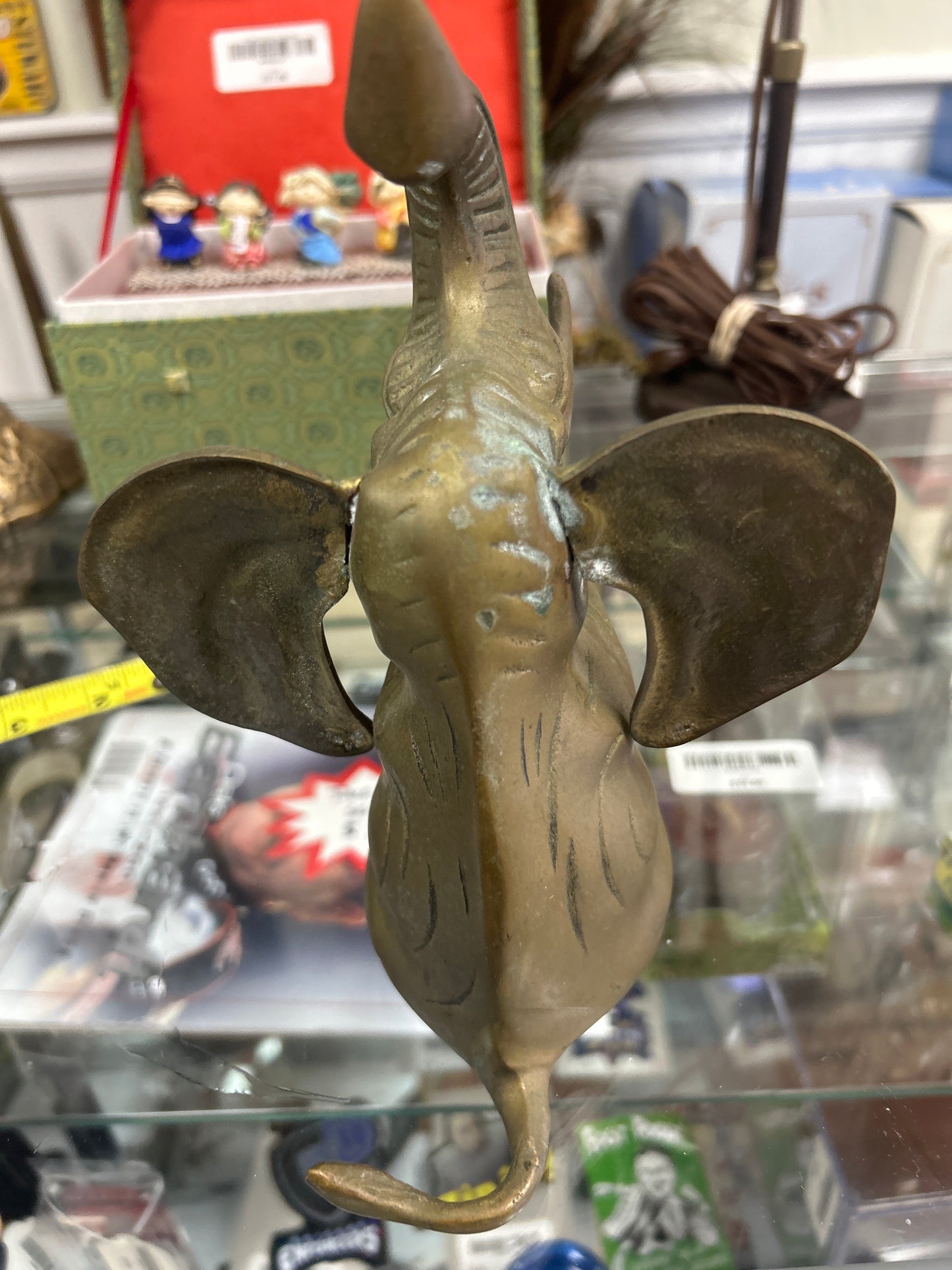 Brass Elephant 7.5" Figurine