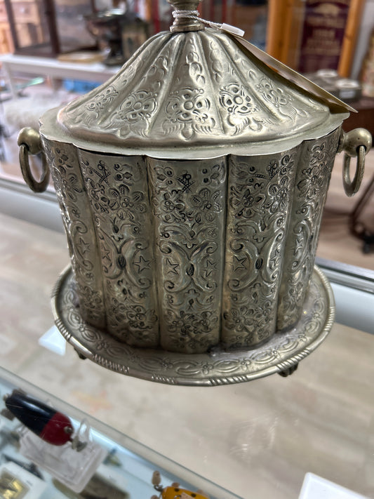 Vintage Moroccan Tea Caddy (w/ makers mark)