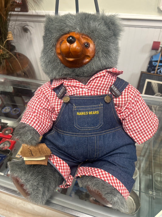 1985 Raikes Original Bear - Huckle Bear - #6017 Of 7500 - 21" W/Box
