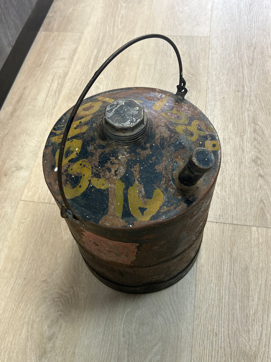 Vintage Gas Can w/ Alcohol Painted on top