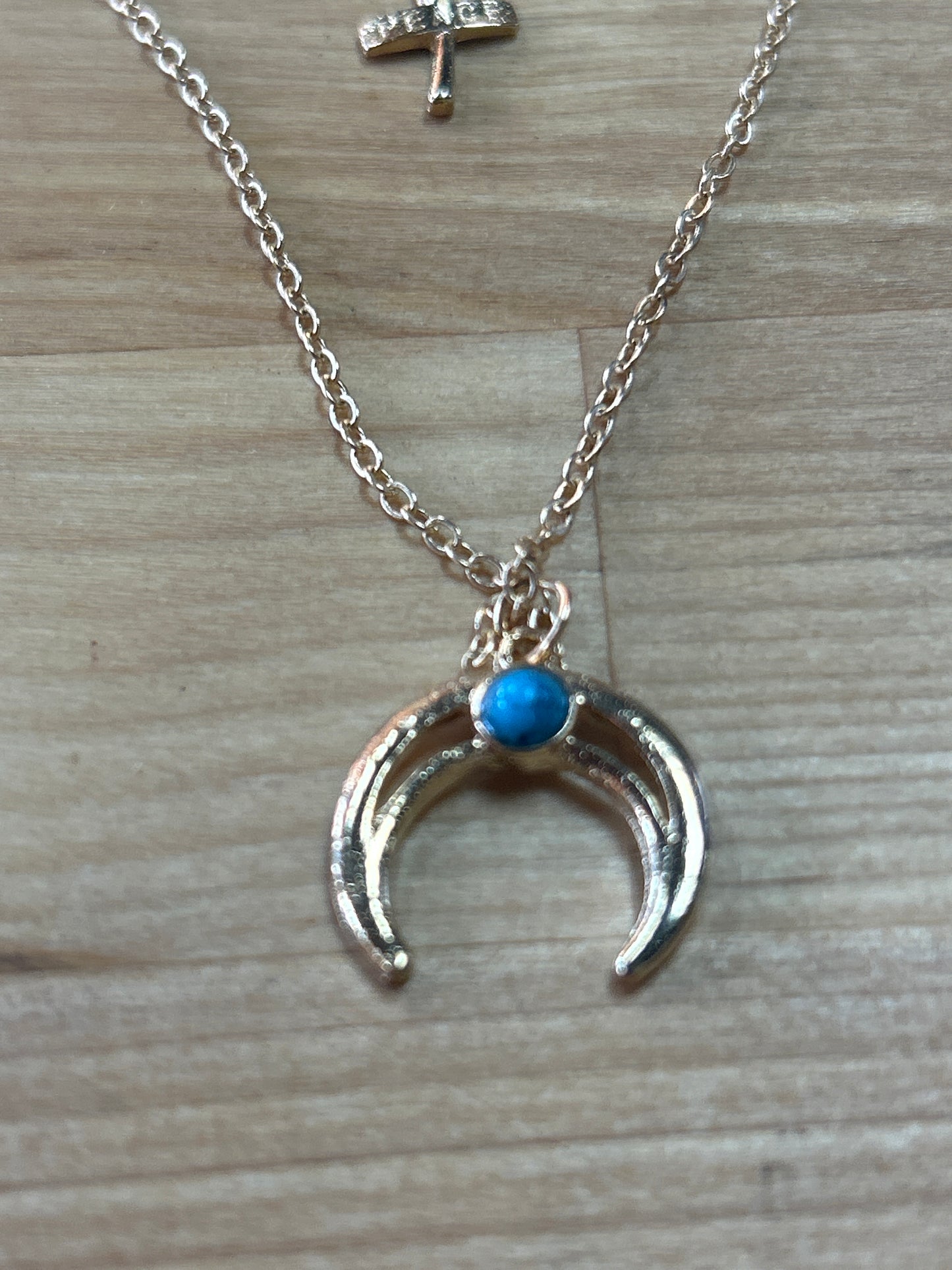 Peace 3 Charm Necklace